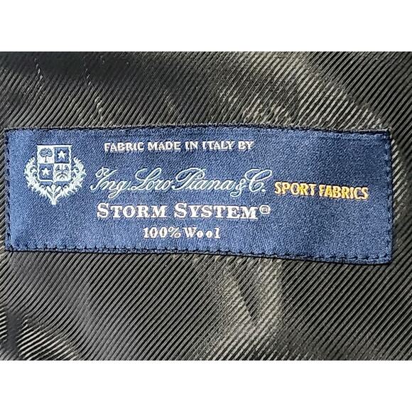 Brooks Brothers x Loro Piana Storm System Navy Mens 100% Wool Jacket Coat XL - Picture 6 of 7